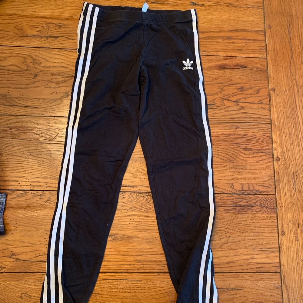 Black adidas leggings youth xl